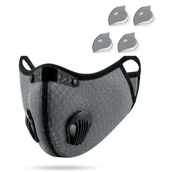 

Cycling Face Mask PM2.5 Anit-fog Washable Breathable Dustproof Bicycle Respirator Sport Protection Dust Mask Mascarilla