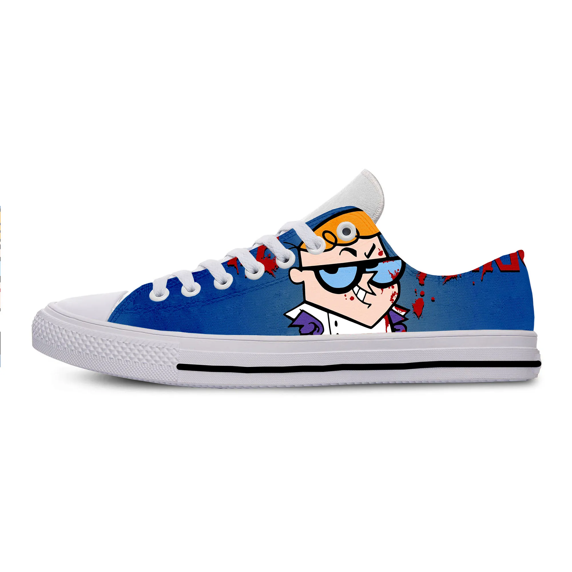 Горячая Мода Dexter's Laboratory Dexter Genius новые Мультяшные мужские/wo мужские повседневные кроссовки легкая обувь
