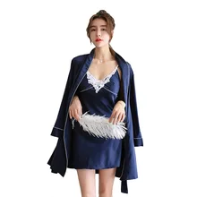 Сексуальный костюм-двойка с глубоким v-образным вырезом, ночная рубашка, повседневная домашняя пижама, удобная мягкая интимное нижнее белье, ночная рубашка