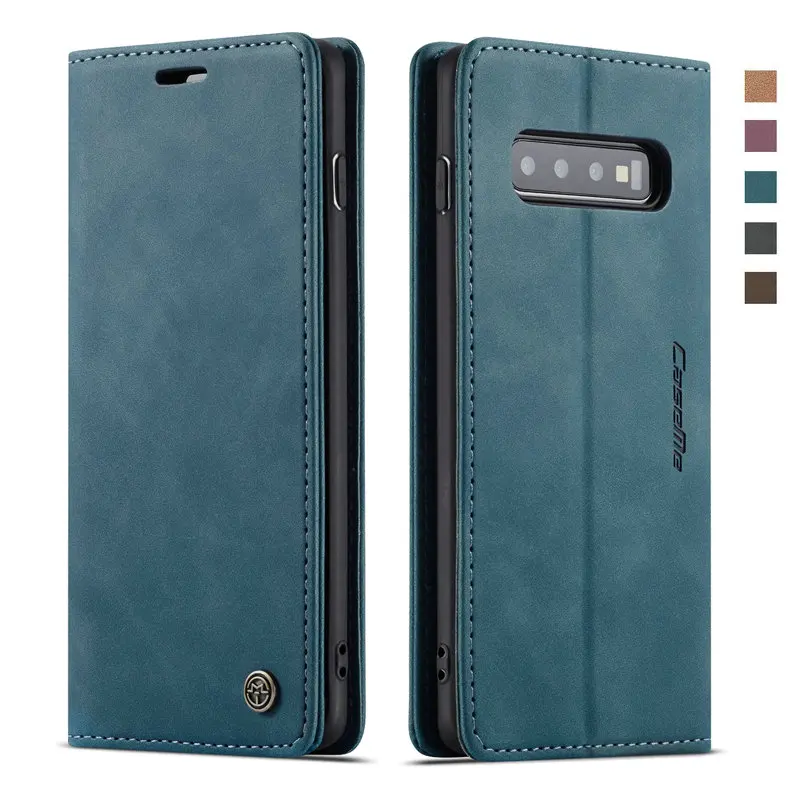

Luxury Retro Flip for Samsung Galaxy S10 Case Coque Samsung S10Plus Case Shockproof for Samsung S9 Case S10e S10 Plus S8 S7 Edge