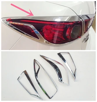 

Mazda 3 Axela 2013 2014 2015 2016 2017 accessories ABS Chrome For Car Tail Light cover Cover Trim hatchback car styling 4pcs