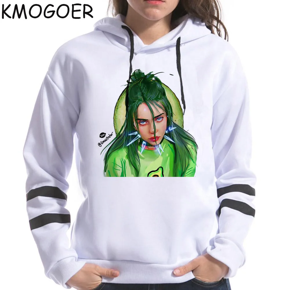 Billie Eilish Толстовка с принтом и капюшоном для женщин и мужчин Толстовка Одежда Harajuku Fans гранж повседневные толстовки готические Kpop толстовки