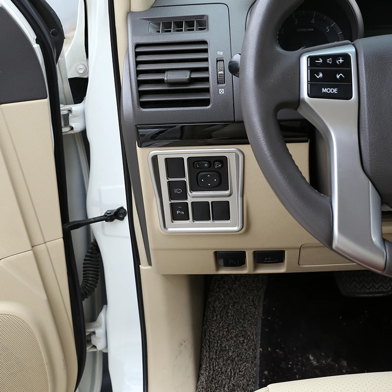 Для Toyota Land Cruiser Prado FJ150 150 2010- боковое зеркало заднего вида из АБС Регулировочная рамка накладка автомобильные аксессуары