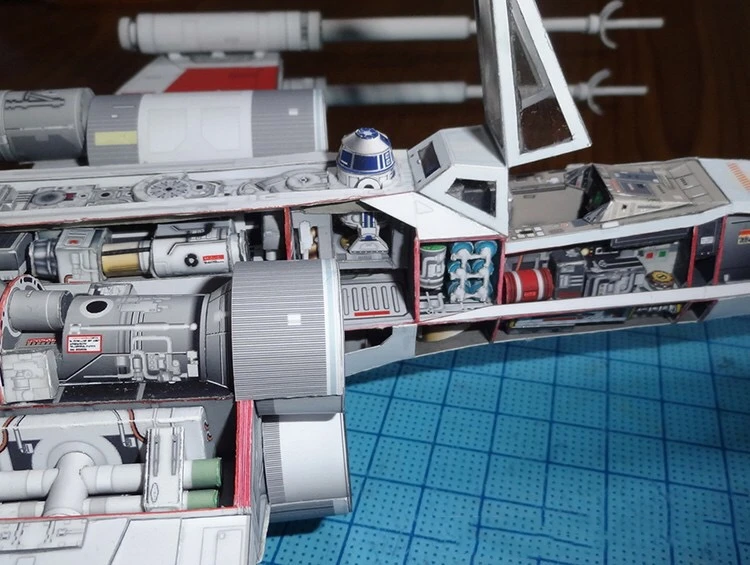 Wars Incom T-65 X-wing Star aircraf fighter Handcraft Paper Model Kit Handmade Toy Puzzles Battlestar Galactica DIY Fancy Garage