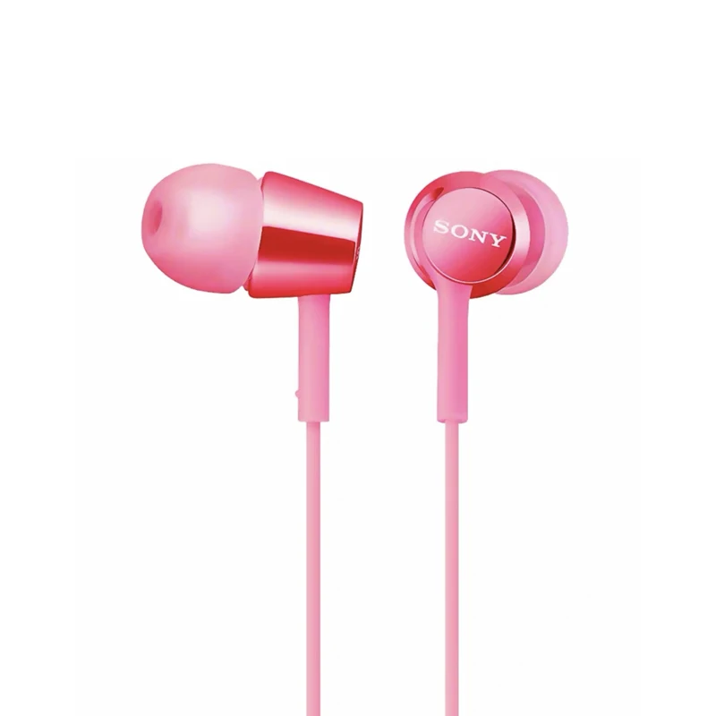 Original Sony Headphones MDR EX155AP universal stereo headset bass speaker wire control with mic for huawei sony phone