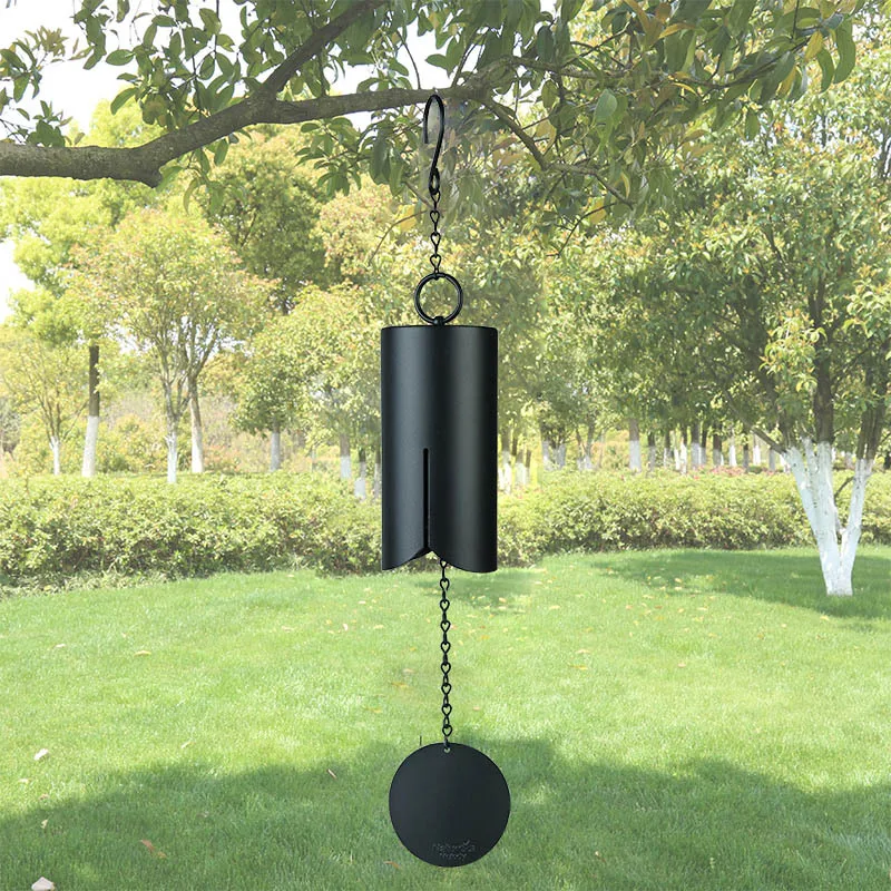 

Windbell Cylinder Bell Single Tube Iron Pipe Clock Metal Wind Chime Pendant Cast-iron Wind Chime