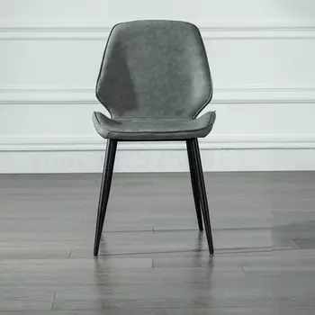 

Nordic Chair Chair Contemporary And Contracted Computer Chair Leather Chair Creative Soft Package Restaurant Web Celebrity