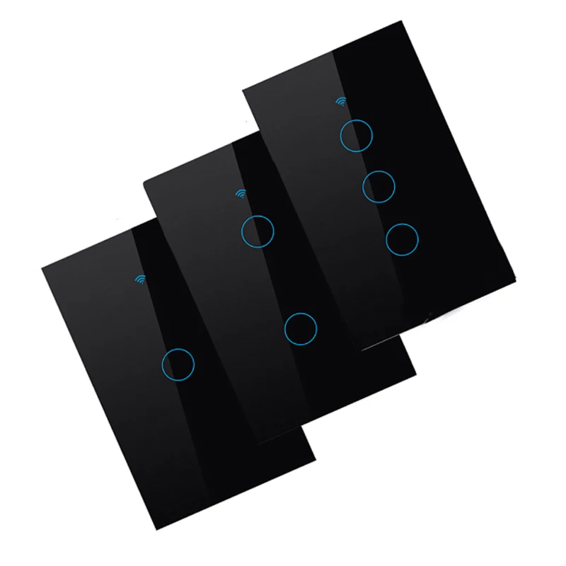 

Wifi Touch Wall Switch 1Gang 2Gang 3Gang 1Way Wireless Remote Light Relay App Control Work with Alexa Google HomeTouch US