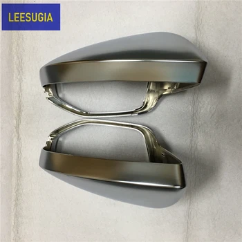 

fit for Audi RS6 S6 A6 C8 without side assist car mirror cover cap housing electroplating aluminum matte silver