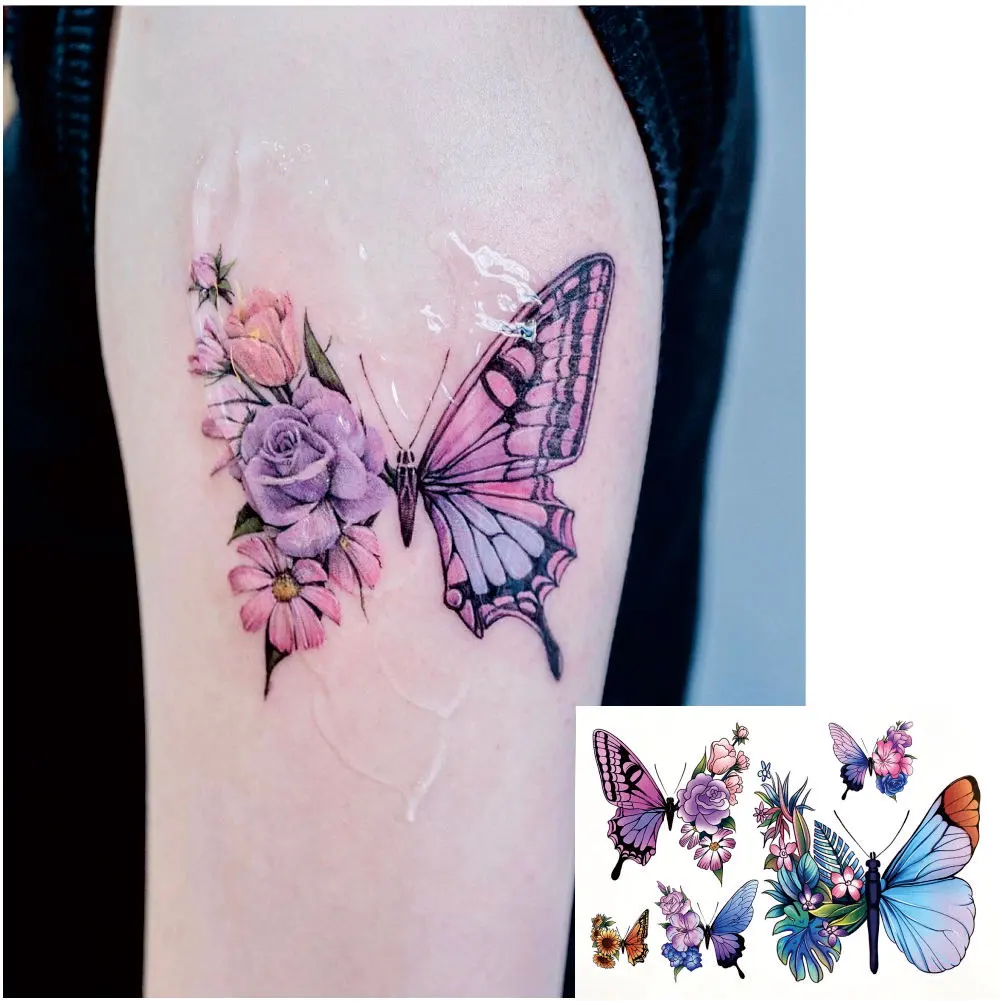 Borboleta com Ornamentos - Tattoo