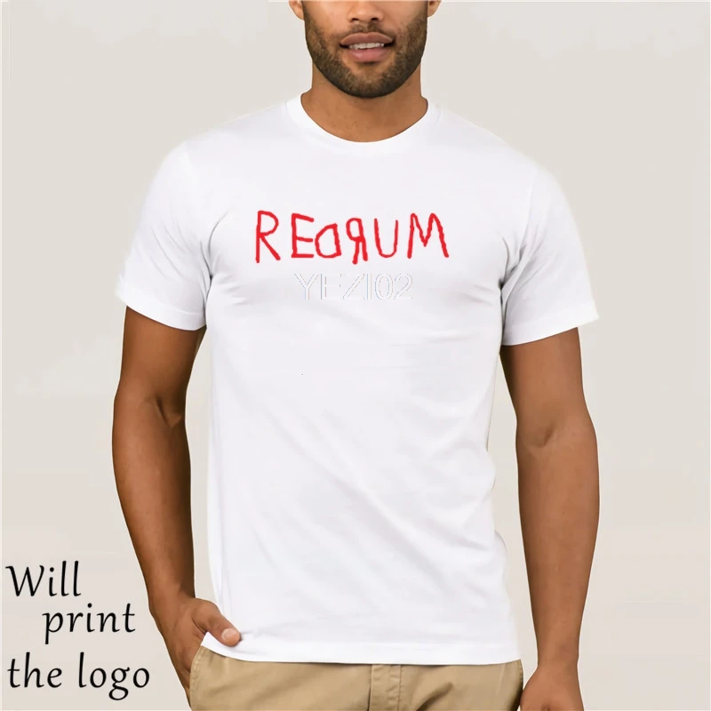 REDRUM MURDER IL BRILLANTE HALLOWEEN MENS STAMPATO FANCY DRESS T-SHIRT New T Camicette Divertente Magliette e camicette