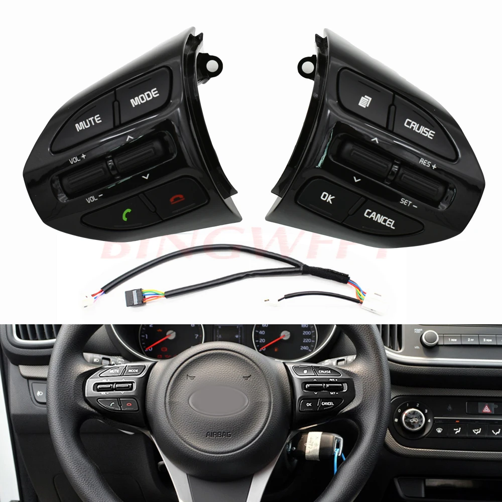 Кнопка рулевого колеса для KIA K2 RIO 2017 2018 X LINE кнопки Bluetooth телефон круиз контроль