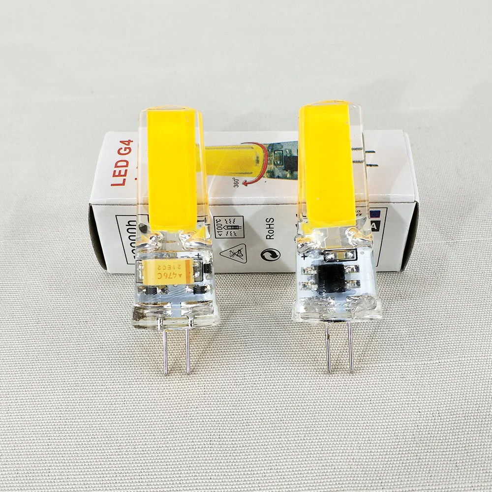 G4 Светодиодная лампа Ac/dc12v Ac110/2200 в 3 Вт 6 люстра супер яркая Cob 360 градусов ОСВЕЩЕНИЕ