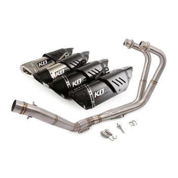 Slip On Motorcycle Exhaust Front Connect Pipe And 51mm Muffler Stainless Steel Exhaust System For Honda CBR250 2018-2020