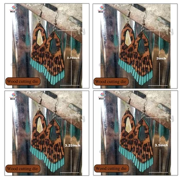 

June New Pendant Earring Pendant Wooden Die Cutting Clipboard Craft Knife Die Compatible with Most Manual Die Cutting Machines