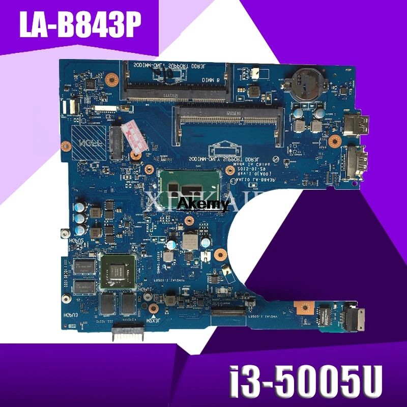 

For Dell Inspiron 15 5458 5558 5758 laptop Motherboard AAL10 LA-B843P I3-5005U SR27G mainboard