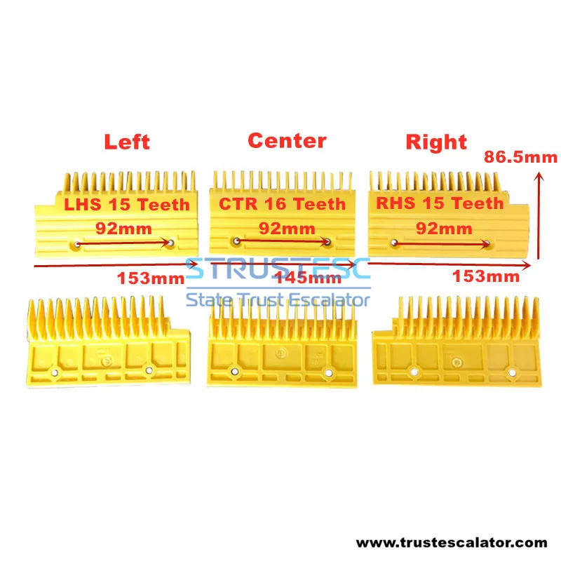 655B013H06 HE655B013 Plastic Comb Use for Hyundai Escalator 1 Pack=5 Pieces