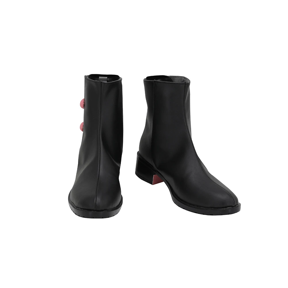 Touken Ranbu Kokindenjunotachi Cosplay Boots Black Leather Shoes Custom Made Any Size (2)