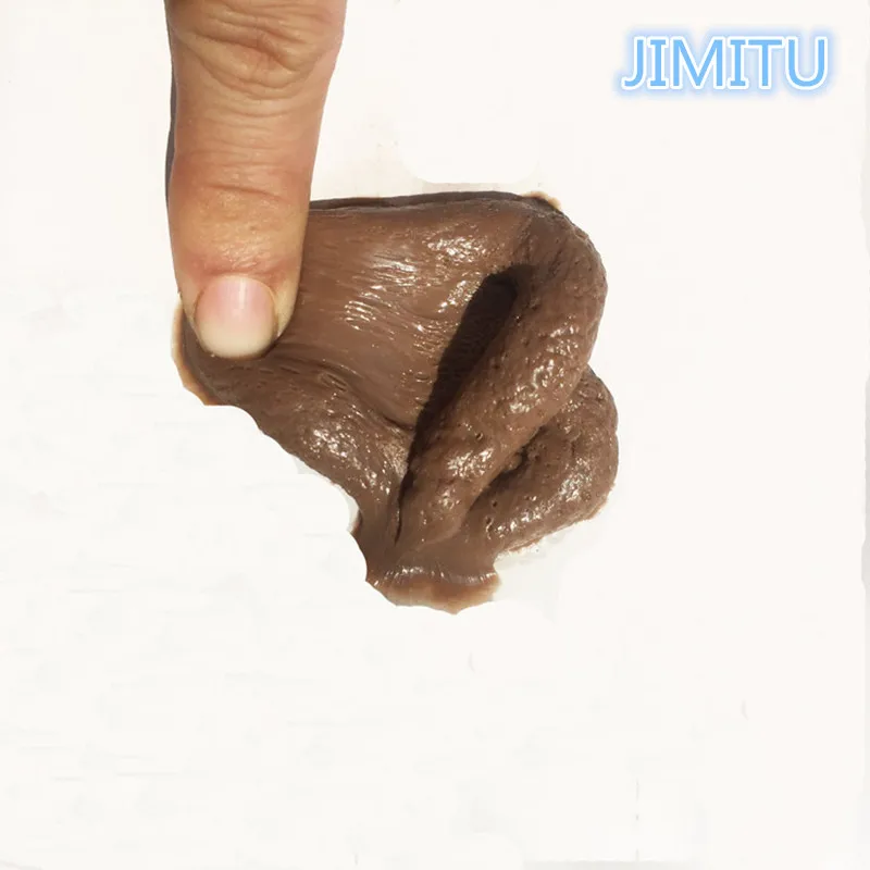 

JIMITU Holiday Funny April Fool's Day Halloween props sticky whole person toys simulation soft TPR fake stool