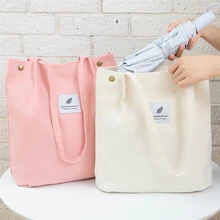 Новинка, модная Холщовая Сумка для покупок, женская простая переносная сумка для хранения, ручная сумка, Большая вместительная многоразовая сумка через плечо