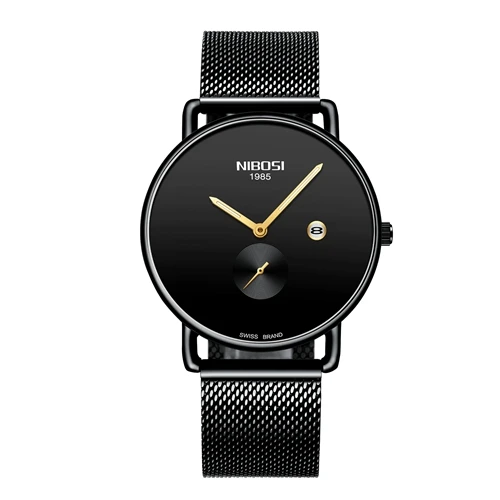 NIBOSI Relogio Feminino модные женские часы лучший бренд класса люкс Женские часы мужские вакуумная Кофеварка браслет женские часы - Цвет: Men watch 10