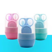 Новинка, 4 шт., детский набор для маникюра, пластиковый, из нержавеющей стали, для пальцев ног, для ногтей, клипер, ножницы, резак, набор, для детей, для ухода за ногтями, инструмент C