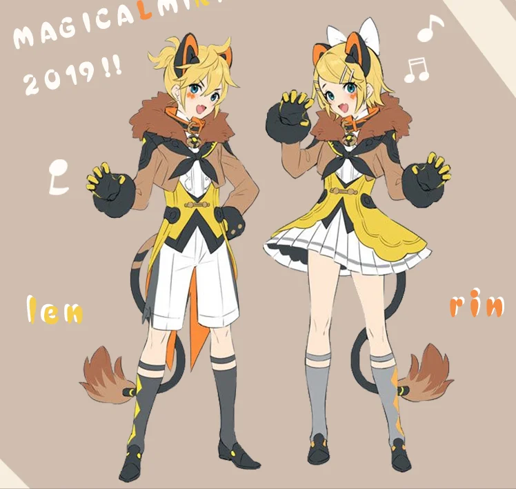 Аниме Vocaloid Kagamine Rin Kagamine Len вечерние Волшебные будущее цирковая форма косплей костюм платье для мужчин и женщин