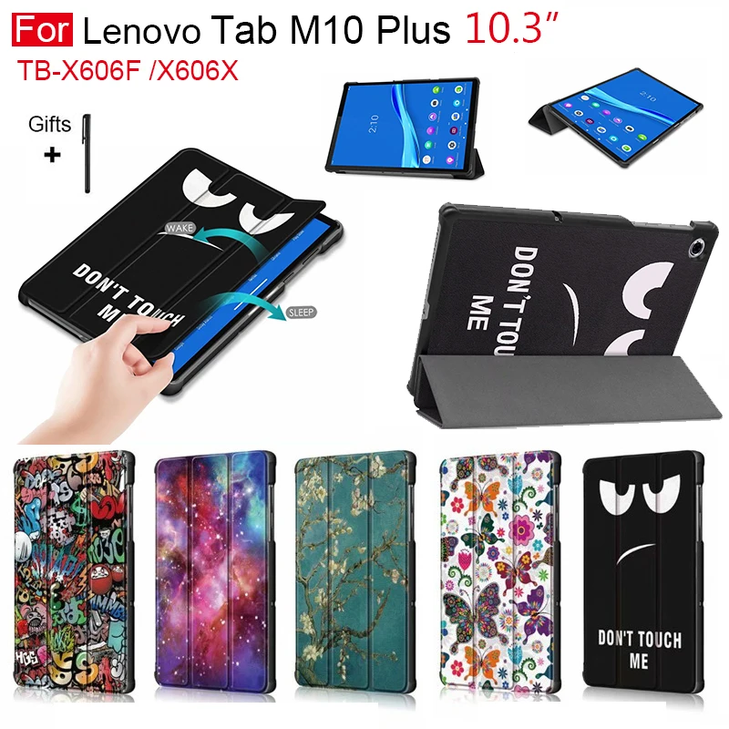 Чехол для Lenovo Tab M10 10 3 ТБ X606X TB X606F чехол планшета тонкий защитный подставка +