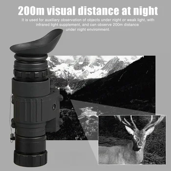 

Portable Monocular Scope CMOS Night Vision Hiking Training Equipment Digital Tactical IR LCD Auto Gated Camping Practical