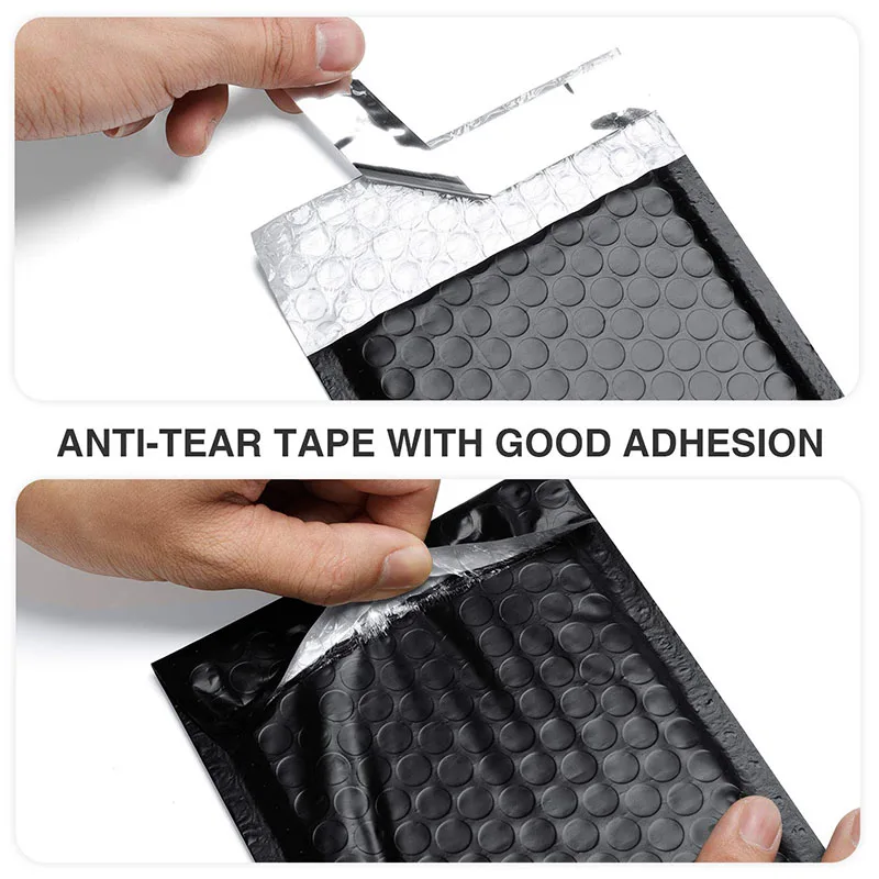 50pcs Mailer Poly Bubble Padded Mailing Envelopes for Mailer Gift Packaging Self Seal Bag Bubble Padding Black White And Pink