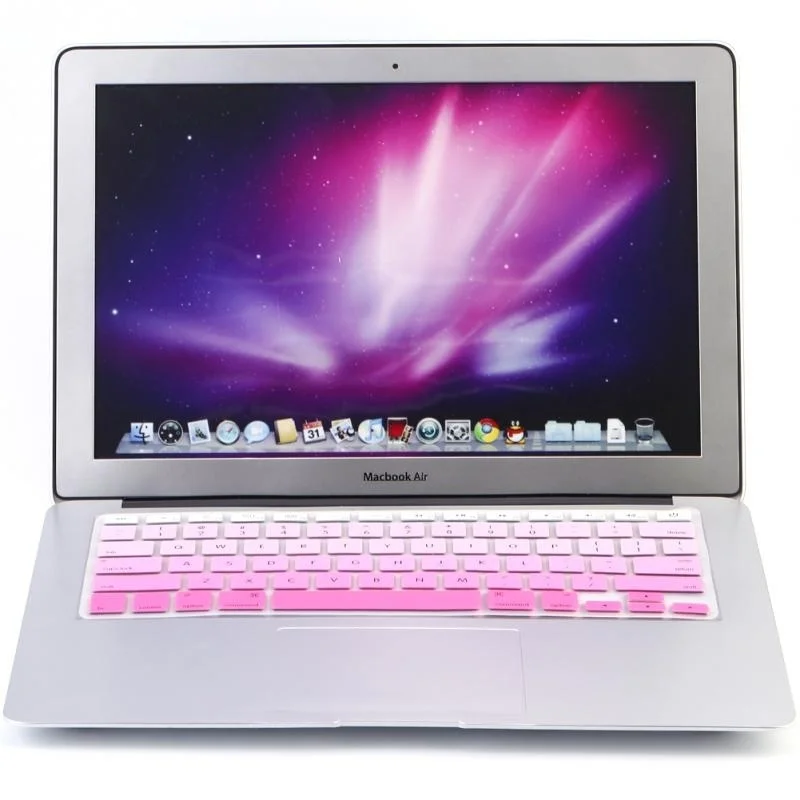 Наклейки на клавиатуру для Macbook 13 15 Air13 протектор Teclado силиконовые английские буквы градиентная Защита клавиатуры клавир