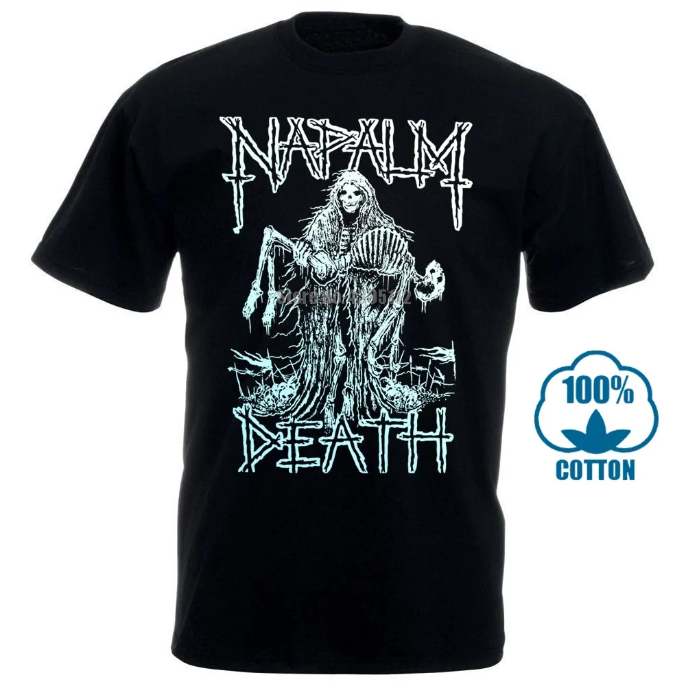 Napalm жнец смерти официальный футболка тяжелый металл s m l Xl 2Xl хлопок свободные короткий рукав мужские рубашки 032107