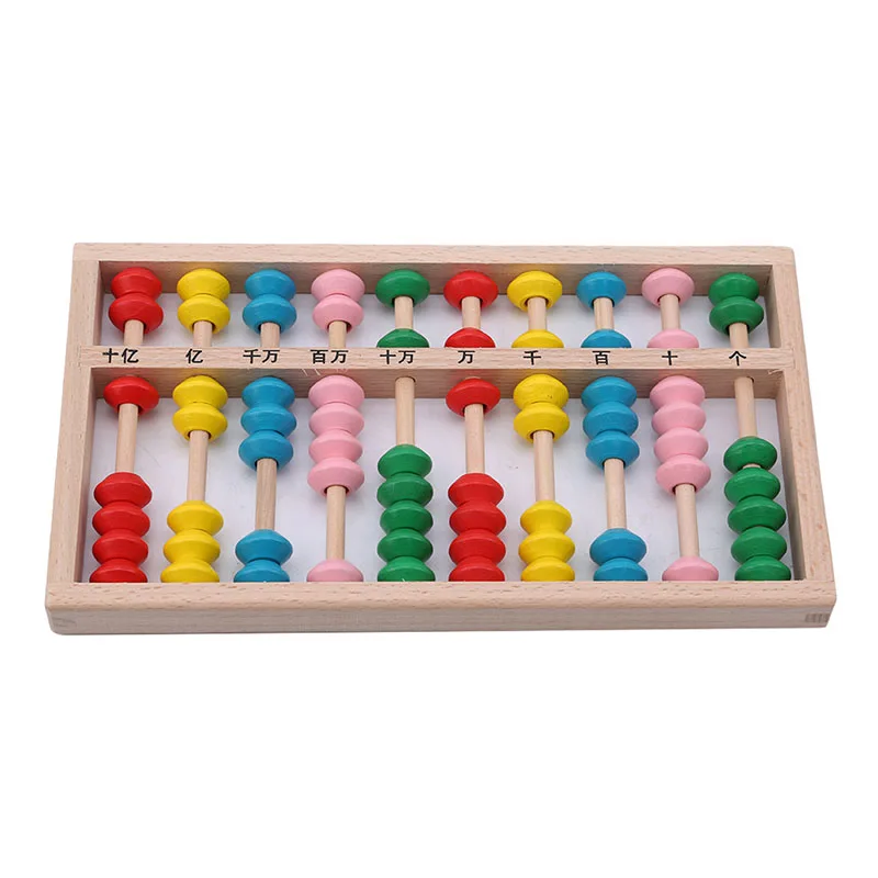 Деревянные Abacus развивающие игрушки математические арифметические занятия милые цветные детские игрушки