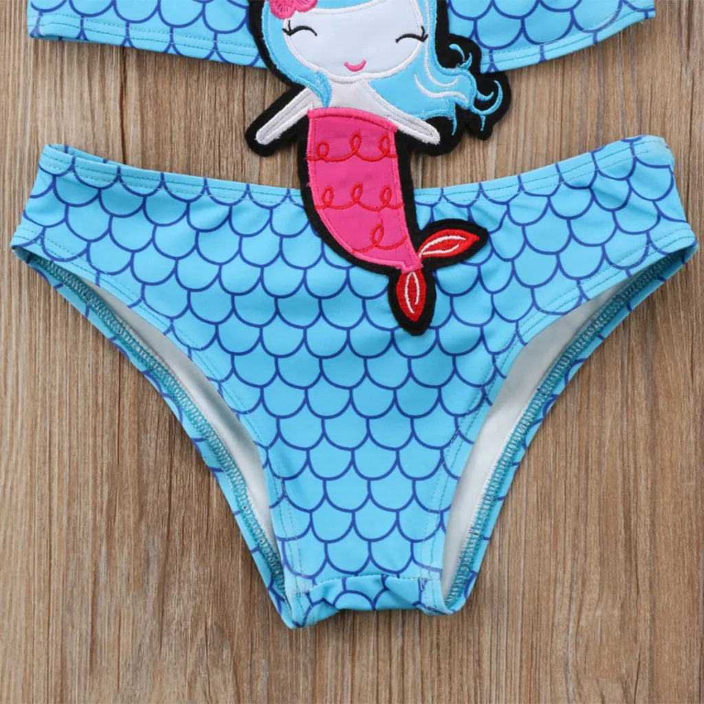 Детский купальник-бикини с принтом для маленьких девочек, купальный костюм, купальный костюм, детская пляжная одежда, купальный костюм для девочек