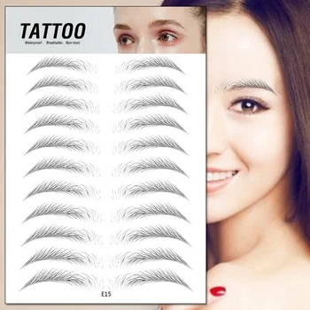 

3D Eyebrow Stencils Sticker Semi Permanent Shaping Long Lasting Microblading Effect Grooming Makeup Accessory