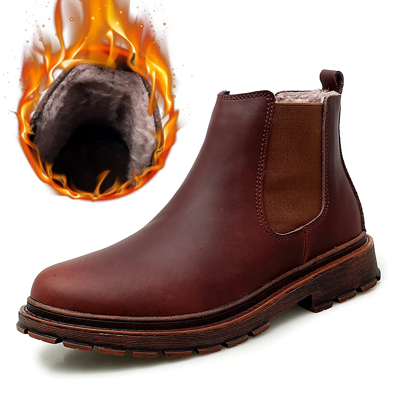 leather high ankle boots