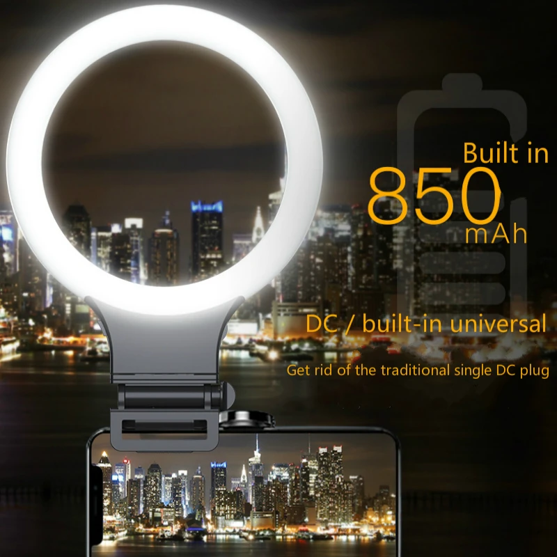 Live Photo Studio Light Set Dimmable светодиодный осветительный прибор для селфи для телефона iPhone Makeup Fill Light