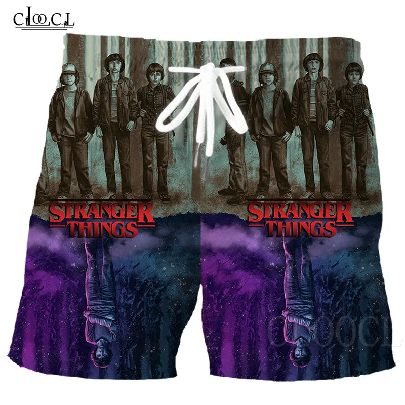 Странные Вещи, модные мужские и женские спортивные штаны с 3D принтом, шорты хип-хоп homme, летние пляжные шорты, Повседневная Уличная одежда унисекс