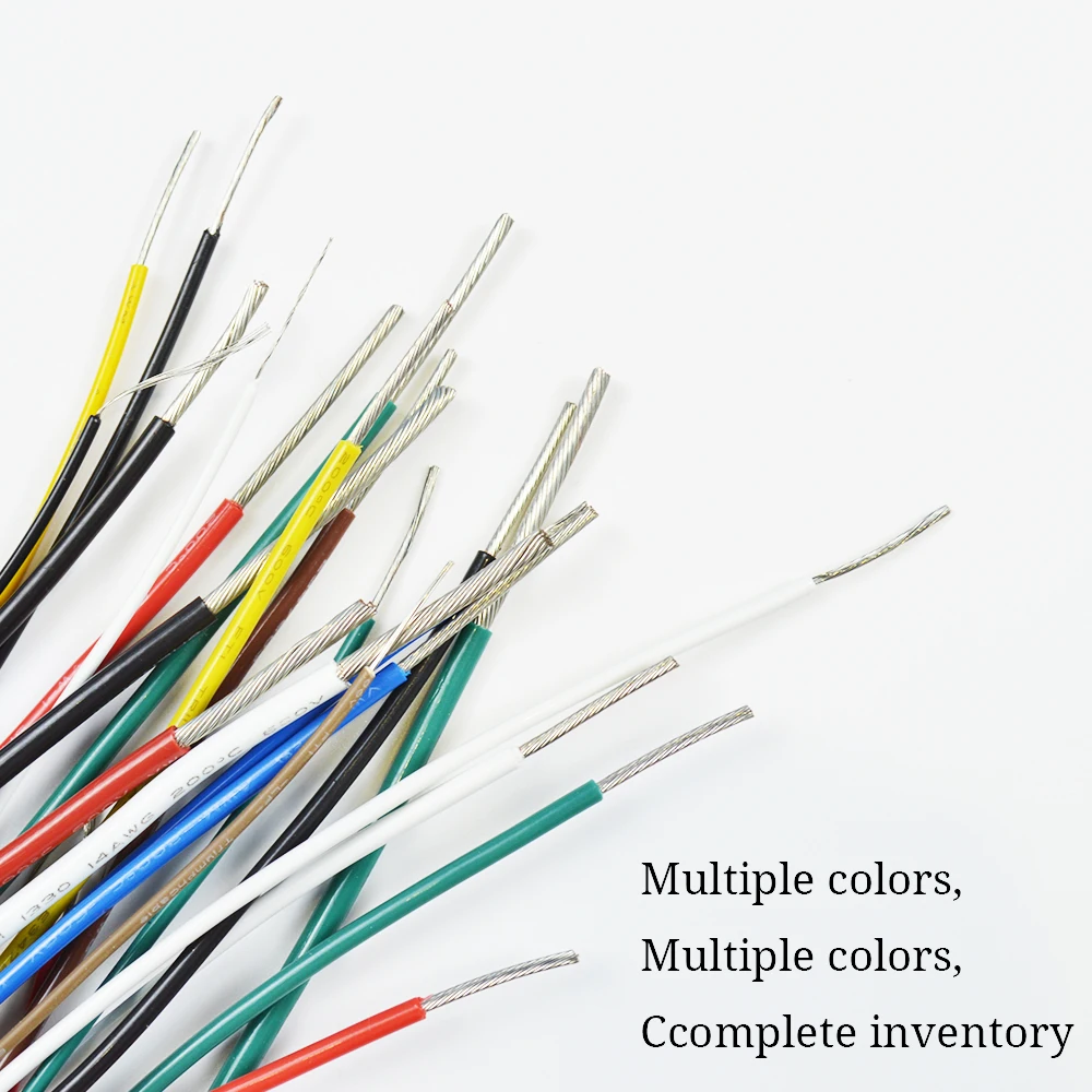 TRIUMPHCABLE 10064 10 미터 고온 와이어 36AWG 34AWG 32AWG 30AWG 28AWG 26AWG 하네스 케이블, 전기 하네스 FEP 와이어