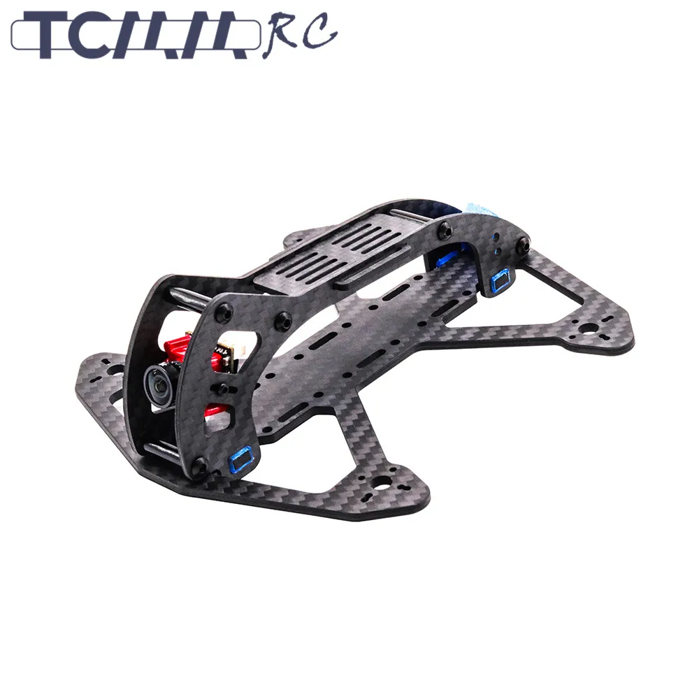TCMMRC FPV рамка гусеница 140 мм Колесная база 3 дюйма Комплект из углеродного волокна