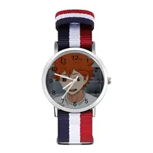Haikyuu Reloj de pulsera de cuarzo para hombre, cronógrafo de viaje, diseño de moda, divertido