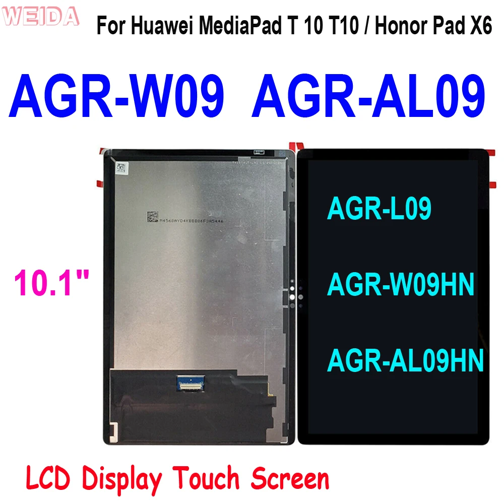 Originale 10.1 Pollici Per Huawei Mediapad T 10 T10/Honor Pad X6 Agr-Al09 Agr-L09 Display Lcd Touch Screen Digitizer Assy