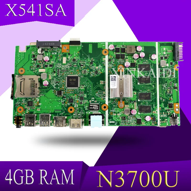XinKaidi X541SA материнская плата для ASUS X541 X541S ноутбука Тест ОК N3700U 4 Гб RAM|Материнские
