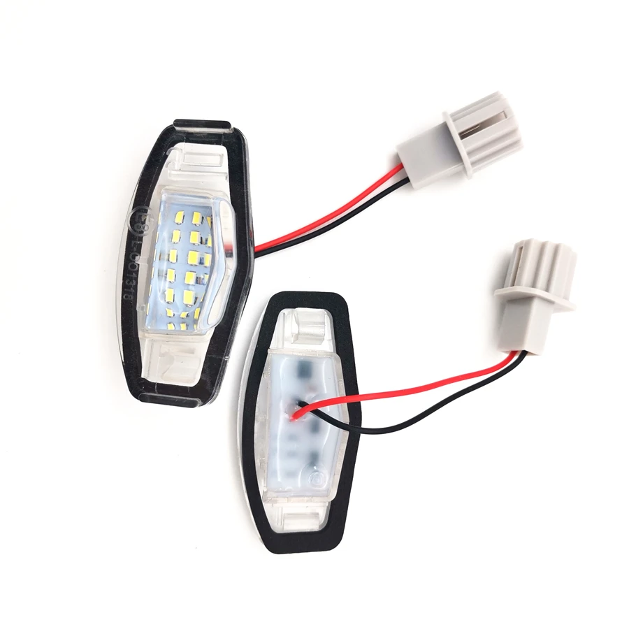 1 пара 12 в 18 SMD СВЕТОДИОДНЫЙ ных фонарей для номерного знака Для Седана/хэтчбека