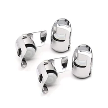 Set Of 4 Stainless Steel Vacuum Sealed Wine Champagne And Sparkling Wine Stopper Bottle Stopper