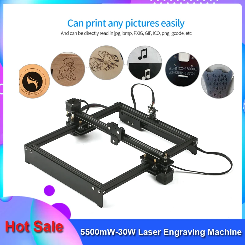 5500mw30w Laser Engraving Machine Offline Control Desktop Diy Laser