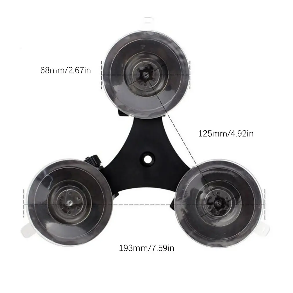 Для Goprohero сильная присоска SJ Спортивная камера автомобильный треугольник присоска фиксированный кронштейн с Q29 три отверстия головы