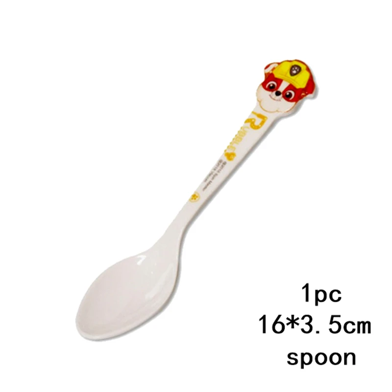 16x3.5cm Spoon 1 шт./компл. «Щенячий патруль» с рисунками из мультфильма «Щенячий патруль» детский душ дети День рождения украшения поставки картон торт St 24 кексы 3 яруса кружевных - Цвет: 16x3.5cm Spoon
