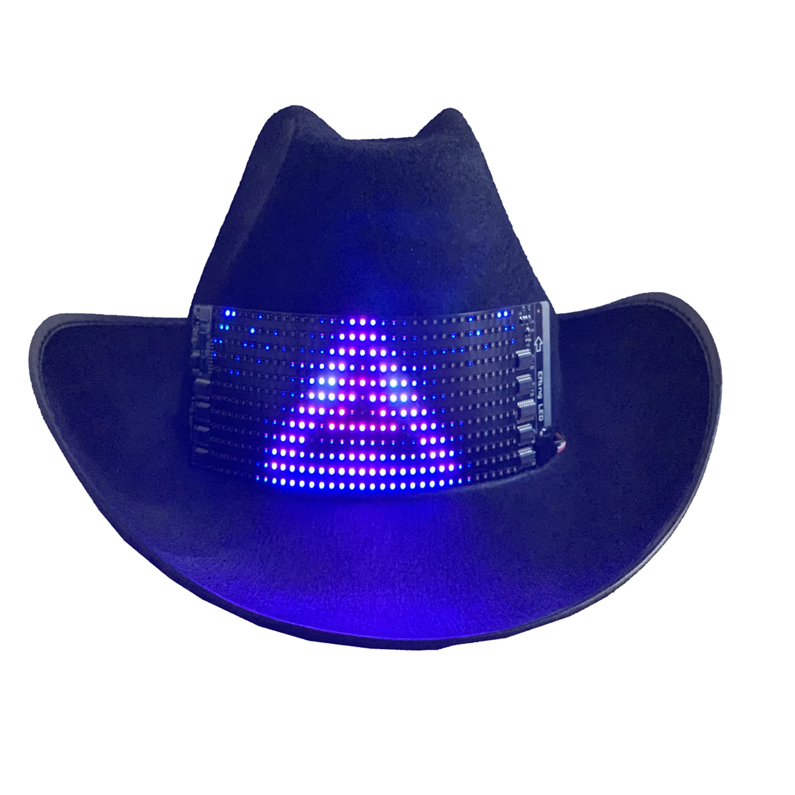 Shining Led Screen Display Hat Flashing 