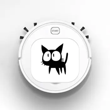 

Rechargeable Smart Vacuum Cleaners Robot 3 in 1 1800Pa USB Auto Smart Sweeping Dry Wet Mop Strong Suction Sweeper Big Eyes Cat